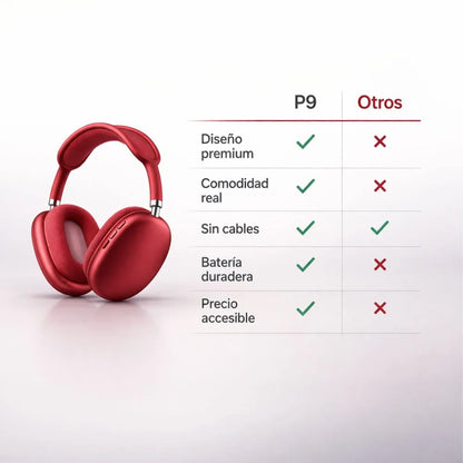 AURICULARES  DIADEMA P9 PRO MAX